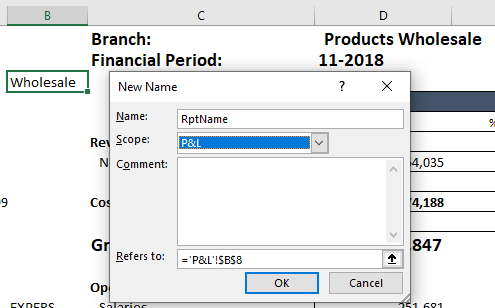 Excel formula cell computing the last word of the Branch name for use as a shorter worksheet name